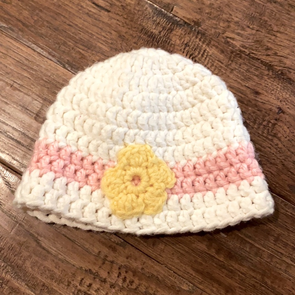 Hand knit beanie